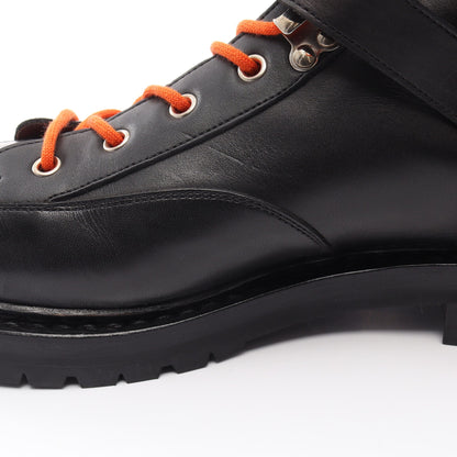 HIKING マウンテンブーツ レザー ブラック エルメス シューズ HERMES