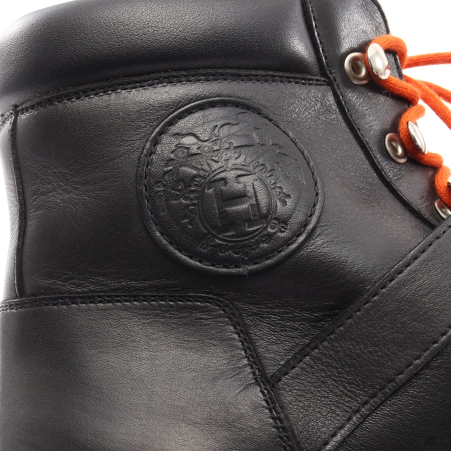 HIKING マウンテンブーツ レザー ブラック エルメス シューズ HERMES