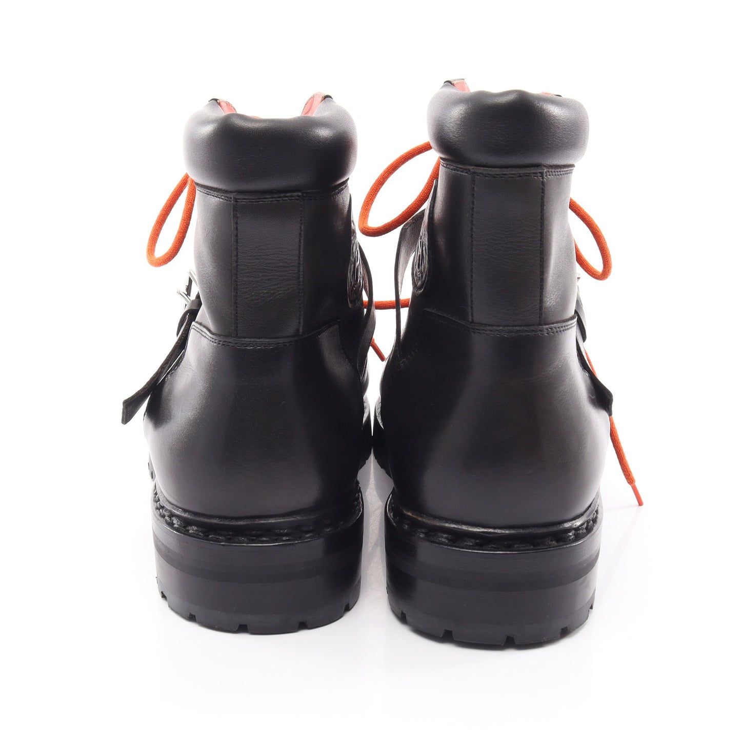 HIKING マウンテンブーツ レザー ブラック エルメス シューズ HERMES