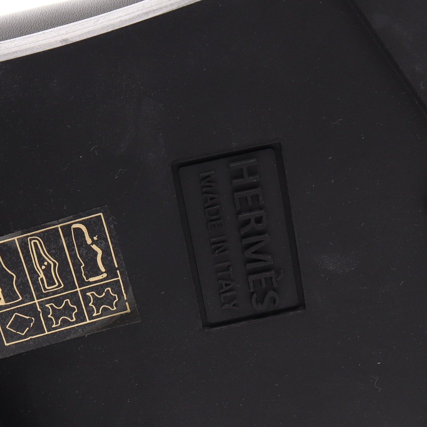 HIKING マウンテンブーツ レザー ブラック エルメス シューズ HERMES