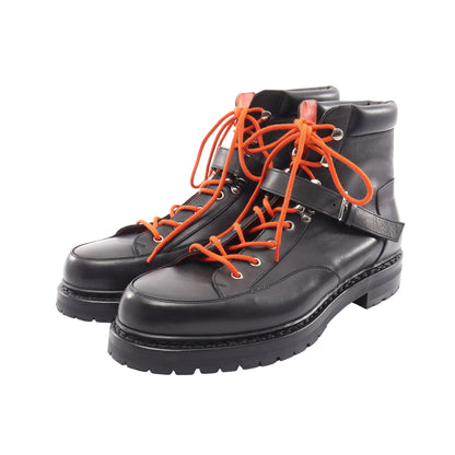 HIKING マウンテンブーツ レザー ブラック エルメス シューズ HERMES