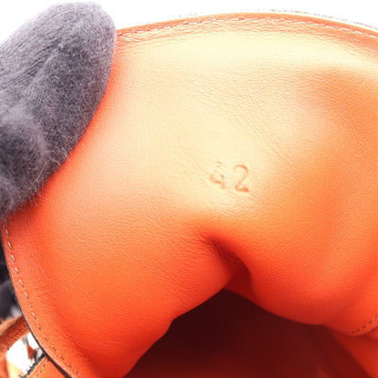 HIKING マウンテンブーツ レザー ブラック エルメス シューズ HERMES