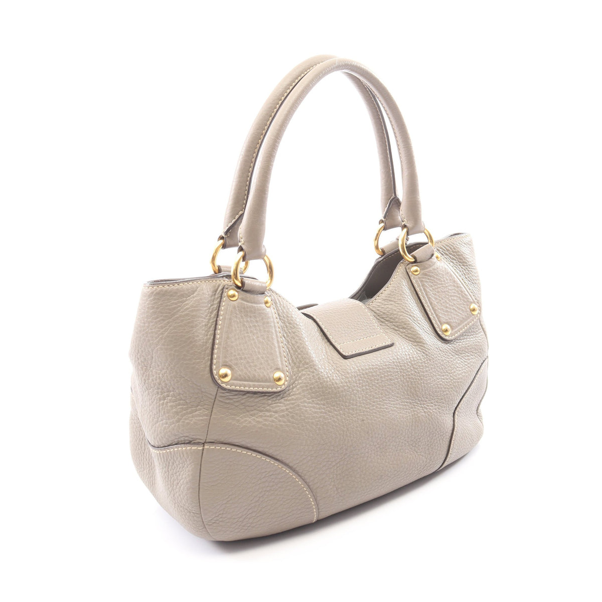 VIT.DAINO ハンドバッグ レザー グレー プラダ バッグ PRADA