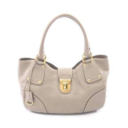 VIT.DAINO ハンドバッグ レザー グレー プラダ バッグ PRADA