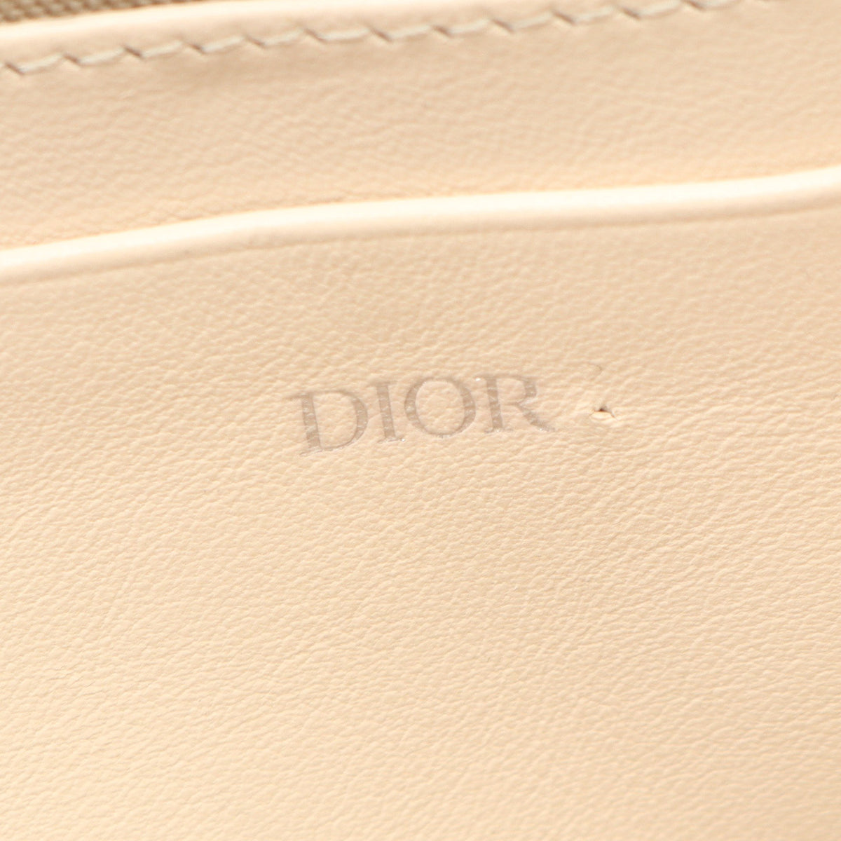 メッセンジャー ポーチ CDダイヤモンド ショルダーバッグ PVC レザー アイボリー ディオール バッグ DIOR
