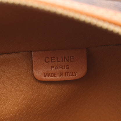 マカダム ハンドバッグ バニティバッグ PVC レザー ダークブラウン ブラウン セリーヌ バッグ CELINE