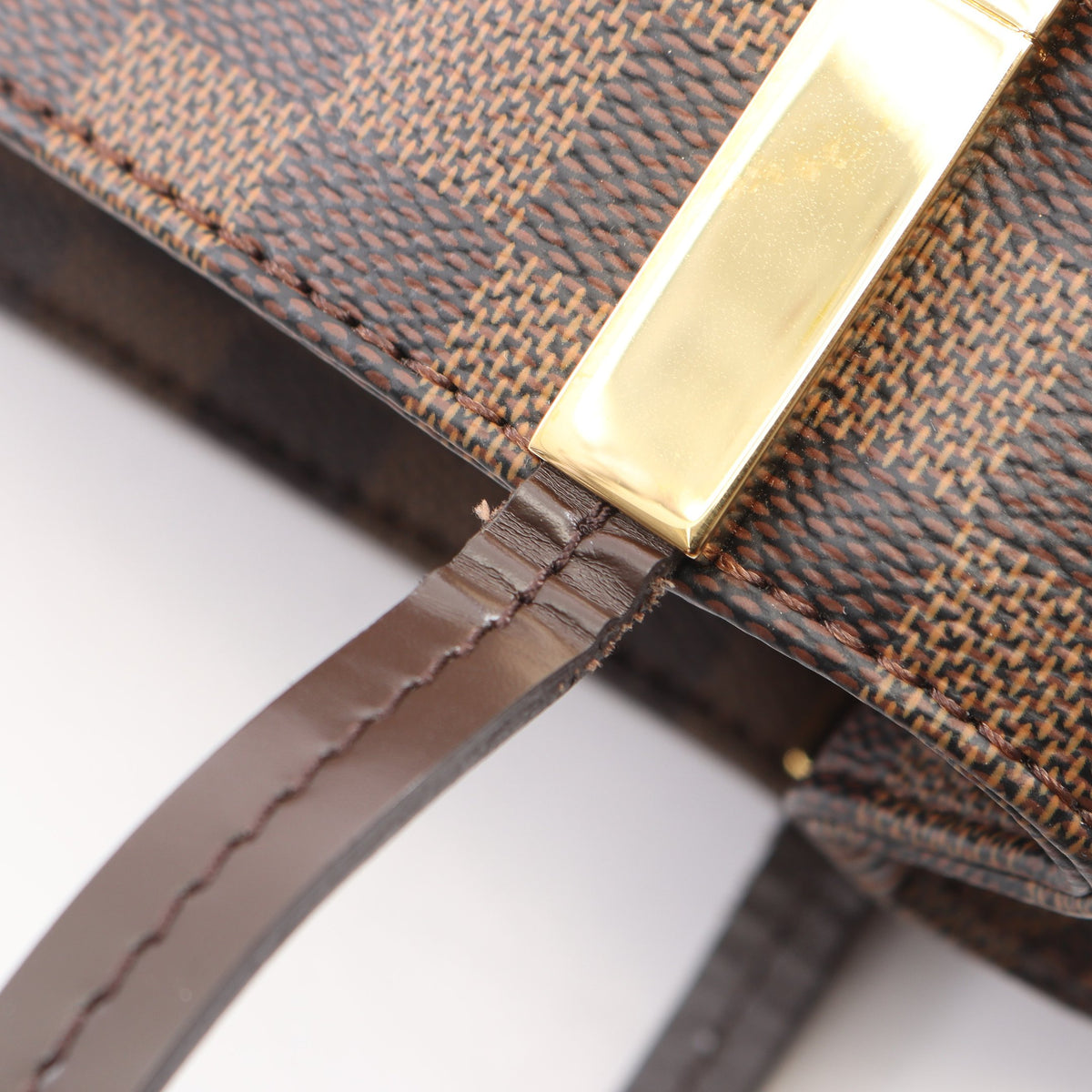 マーリボーンPM ダミエエベヌ ショルダーバッグ PVC レザー ブラウン ルイヴィトン バッグ LOUIS VUITTON
