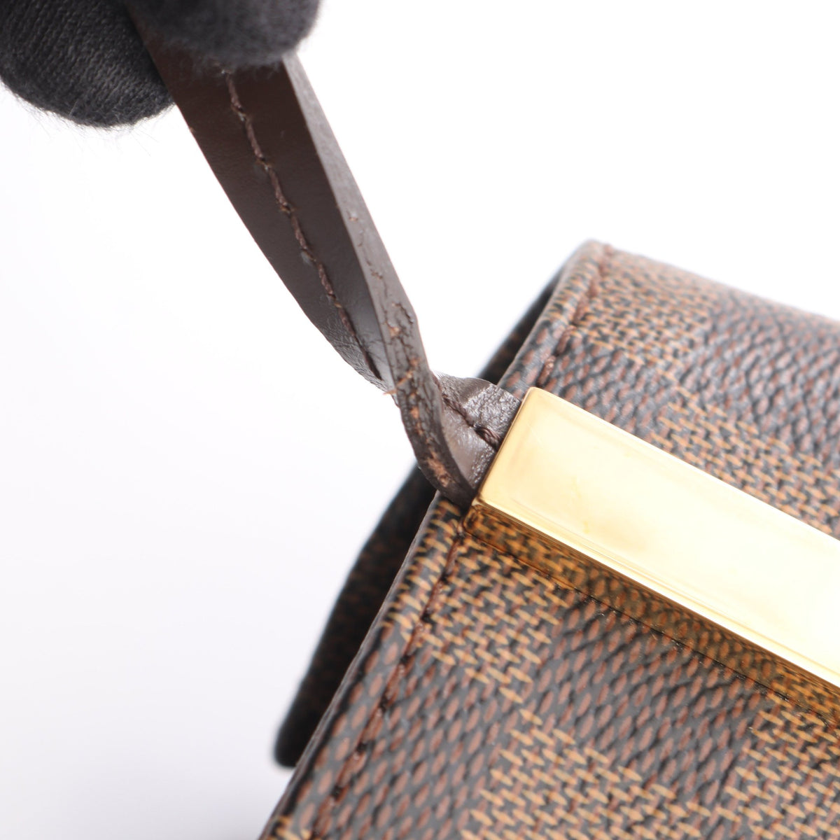マーリボーンPM ダミエエベヌ ショルダーバッグ PVC レザー ブラウン ルイヴィトン バッグ LOUIS VUITTON
