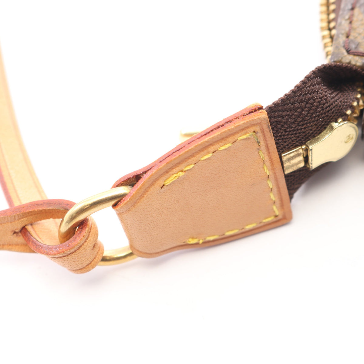 ポシェットアクセソワール モノグラム ハンドバッグ PVC レザー ブラウン ルイヴィトン バッグ LOUIS VUITTON