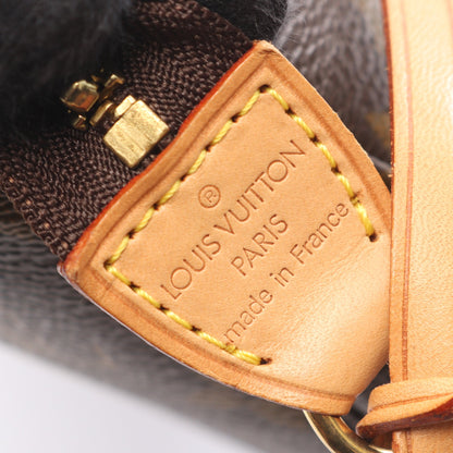 ポシェットアクセソワール モノグラム ハンドバッグ PVC レザー ブラウン ルイヴィトン バッグ LOUIS VUITTON