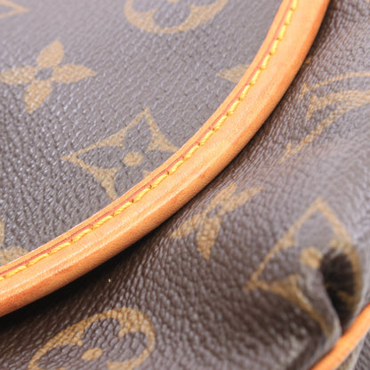 トゥラムPM モノグラム ショルダーバッグ PVC レザー ブラウン ルイヴィトン バッグ LOUIS VUITTON