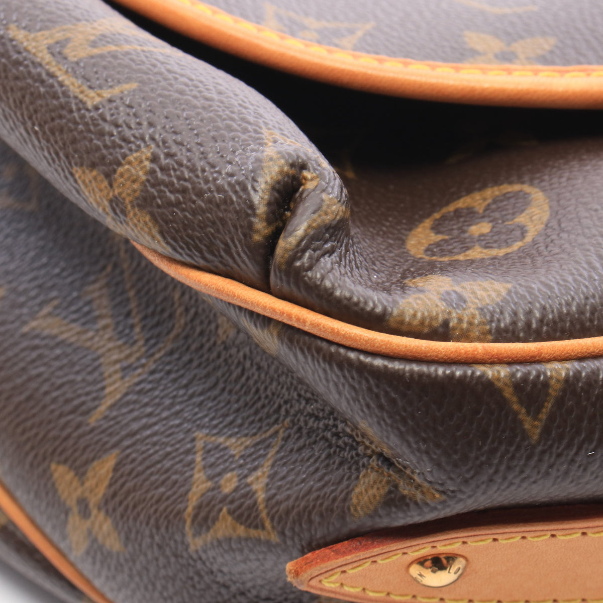 トゥラムPM モノグラム ショルダーバッグ PVC レザー ブラウン ルイヴィトン バッグ LOUIS VUITTON