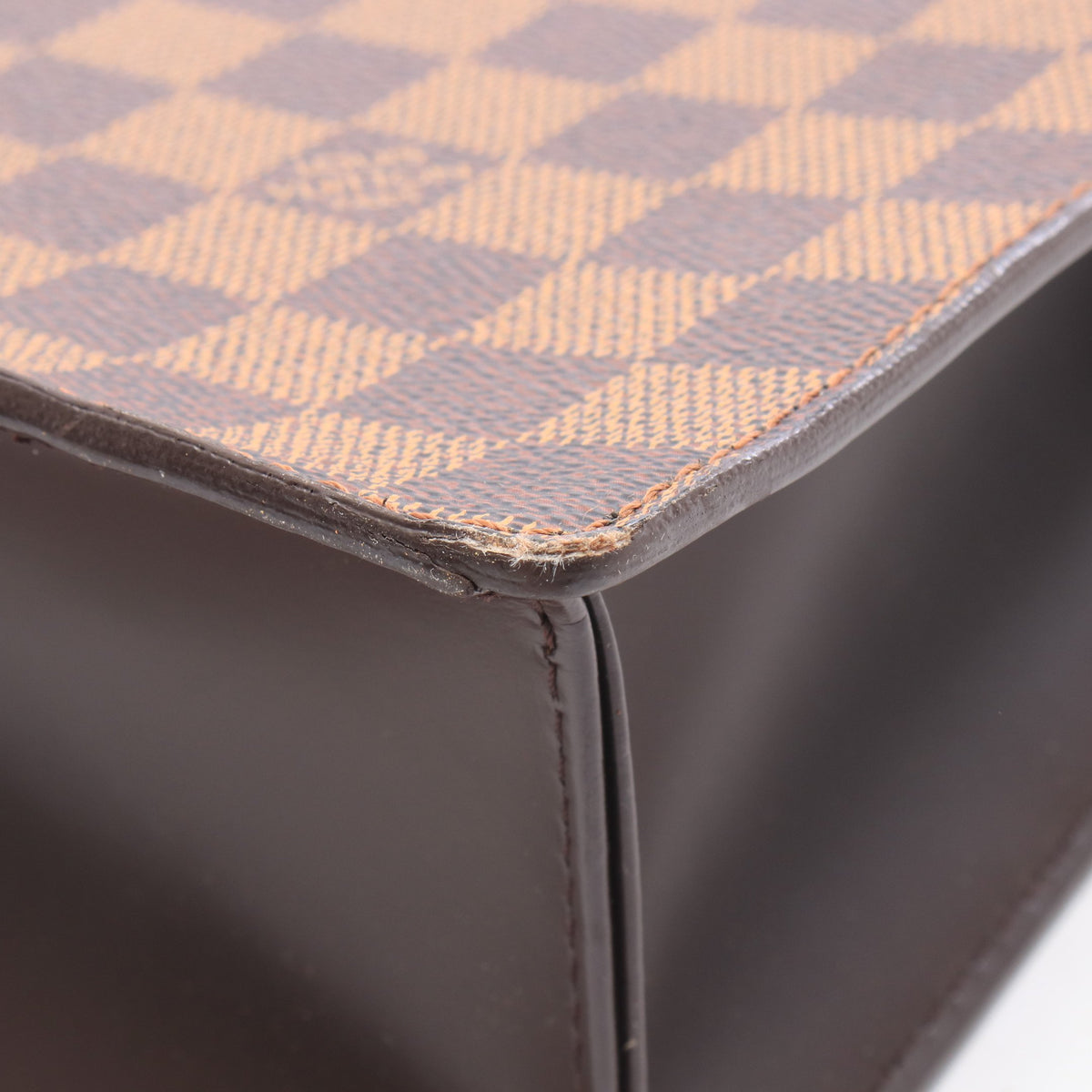 ヴェニスPM ダミエエベヌ ハンドバッグ トートバッグ PVC レザー ブラウン ルイヴィトン バッグ LOUIS VUITTON