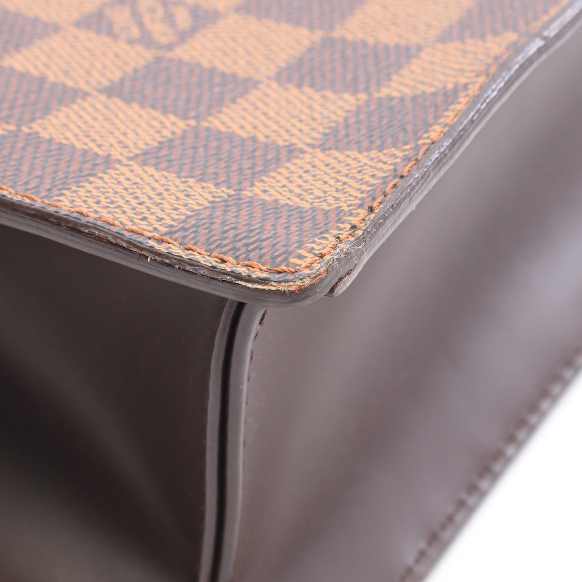 ヴェニスPM ダミエエベヌ ハンドバッグ トートバッグ PVC レザー ブラウン ルイヴィトン バッグ LOUIS VUITTON