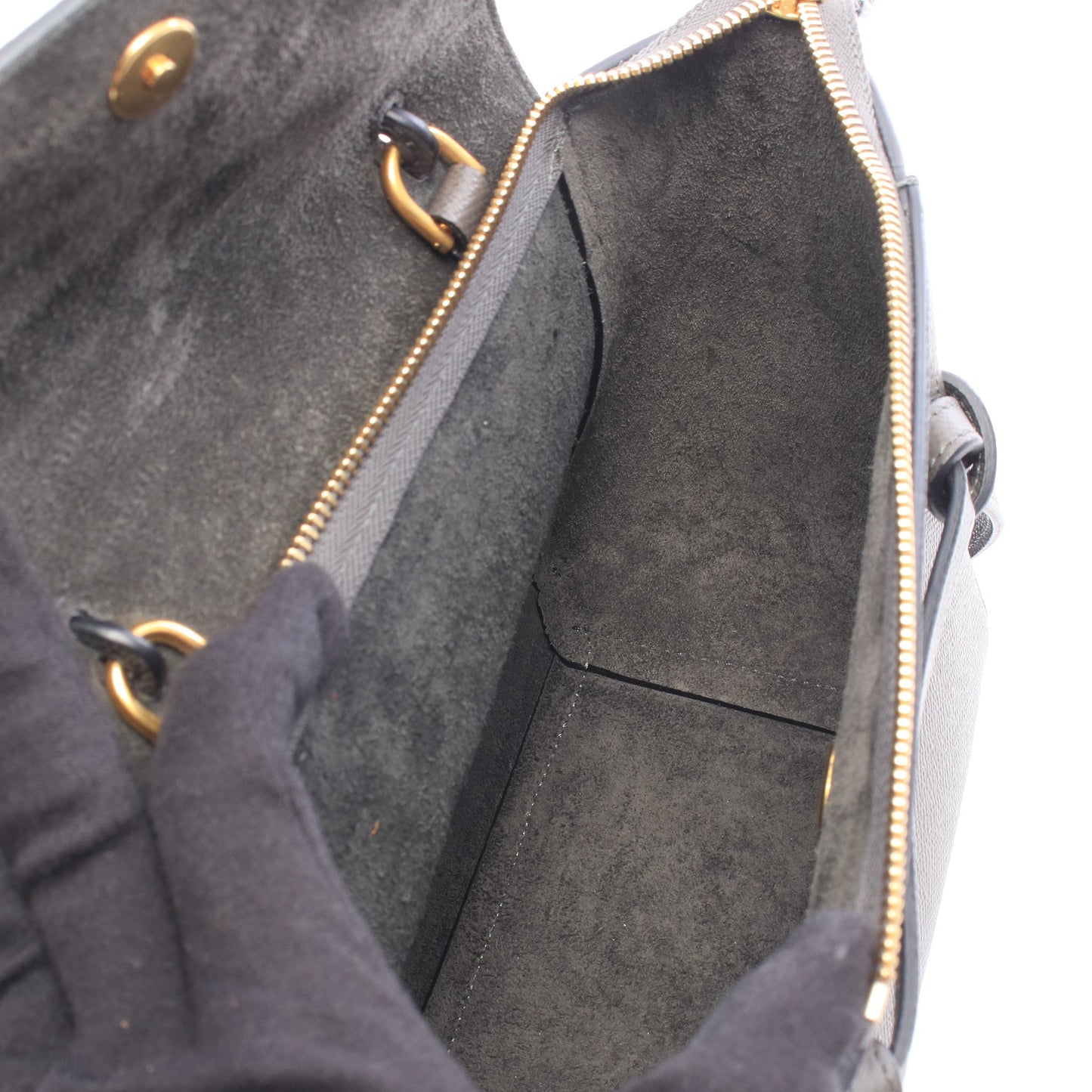 BELT BAG NANO ベルトバッグ ナノ 2WAY ハンドバッグ レザー グレー セリーヌ