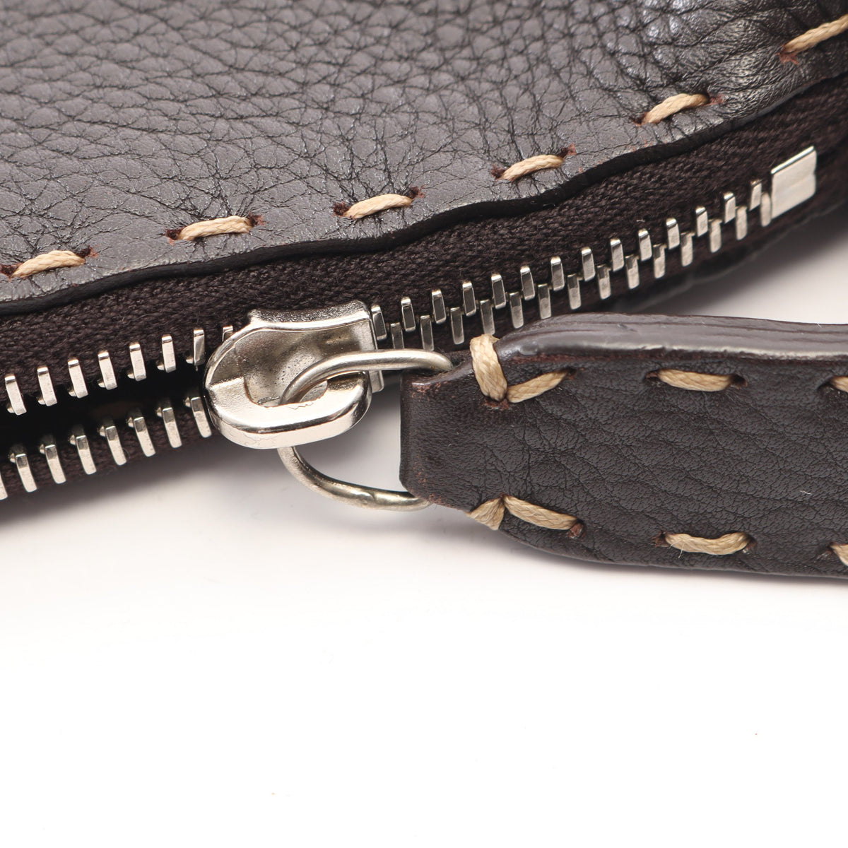 セレリア ショルダーバッグ レザー ダークブラウン フェンディ バッグ FENDI