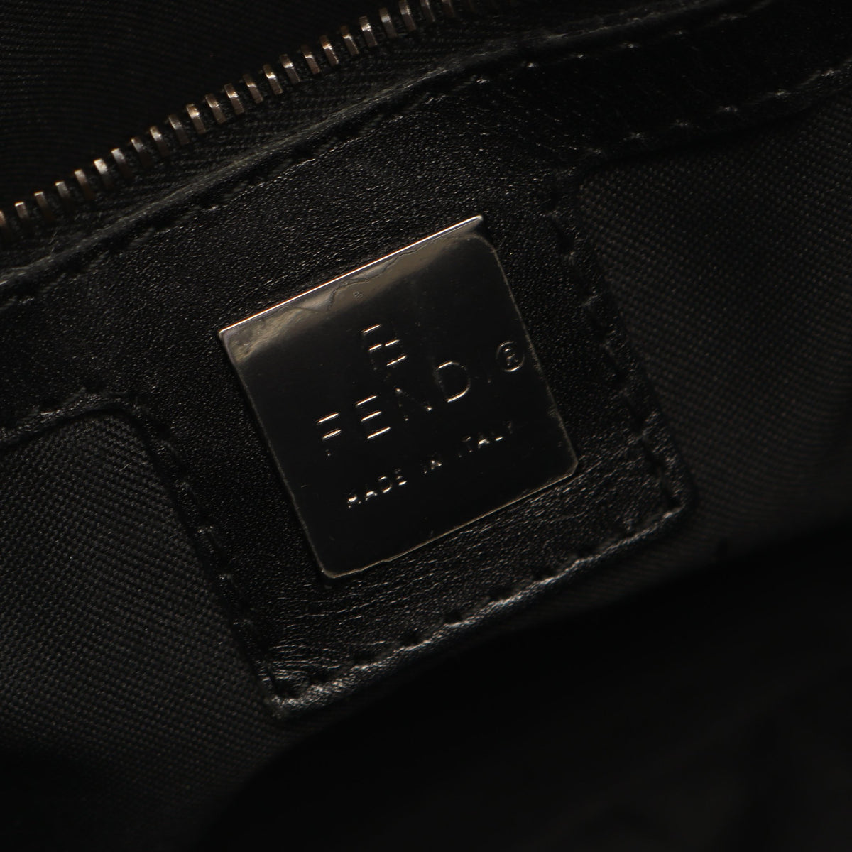 マンマバケット ズッキーノ ワンショルダーバッグ キャンバス ダークグレー フェンディ バッグ FENDI