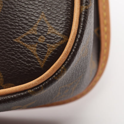 ソローニュ モノグラム ショルダーバッグ PVC レザー ブラウン ルイヴィトン バッグ LOUIS VUITTON