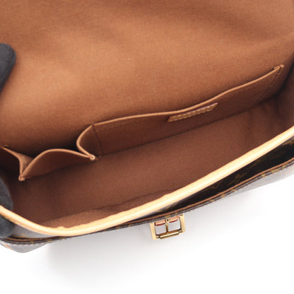 ソローニュ モノグラム ショルダーバッグ PVC レザー ブラウン ルイヴィトン バッグ LOUIS VUITTON