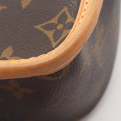 ソローニュ モノグラム ショルダーバッグ PVC レザー ブラウン ルイヴィトン バッグ LOUIS VUITTON
