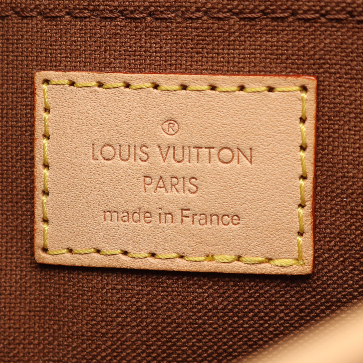 ソローニュ モノグラム ショルダーバッグ PVC レザー ブラウン ルイヴィトン バッグ LOUIS VUITTON