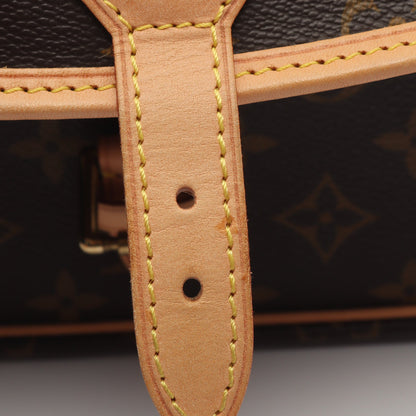ソローニュ モノグラム ショルダーバッグ PVC レザー ブラウン ルイヴィトン バッグ LOUIS VUITTON