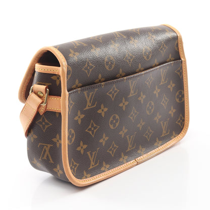 ソローニュ モノグラム ショルダーバッグ PVC レザー ブラウン ルイヴィトン バッグ LOUIS VUITTON