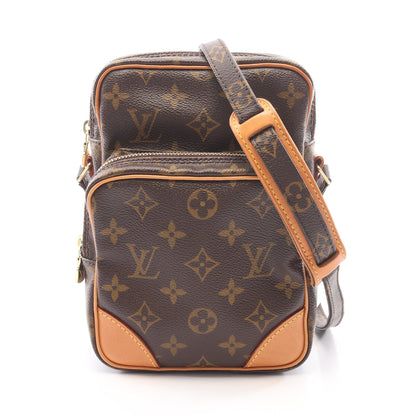 アマゾン モノグラム ショルダーバッグ PVC レザー ブラウン ルイヴィトン バッグ LOUIS VUITTON