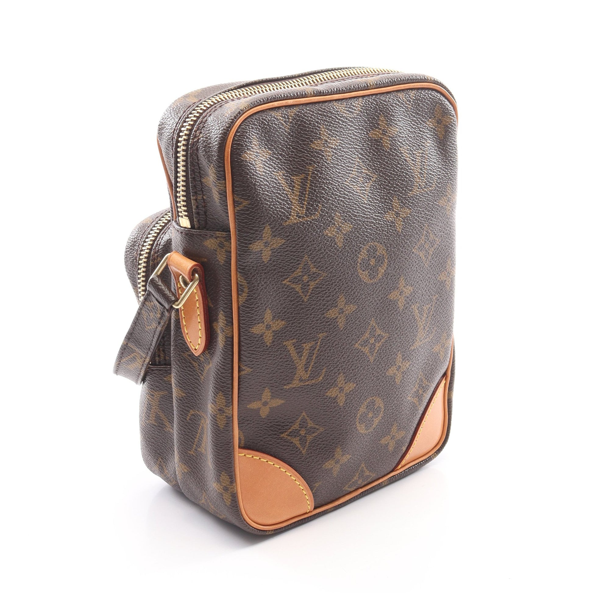 アマゾン モノグラム ショルダーバッグ PVC レザー ブラウン ルイヴィトン バッグ LOUIS VUITTON