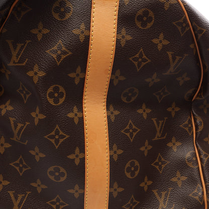 キーポル55 モノグラム ボストンバッグ PVC レザー ブラウン ルイヴィトン バッグ LOUIS VUITTON