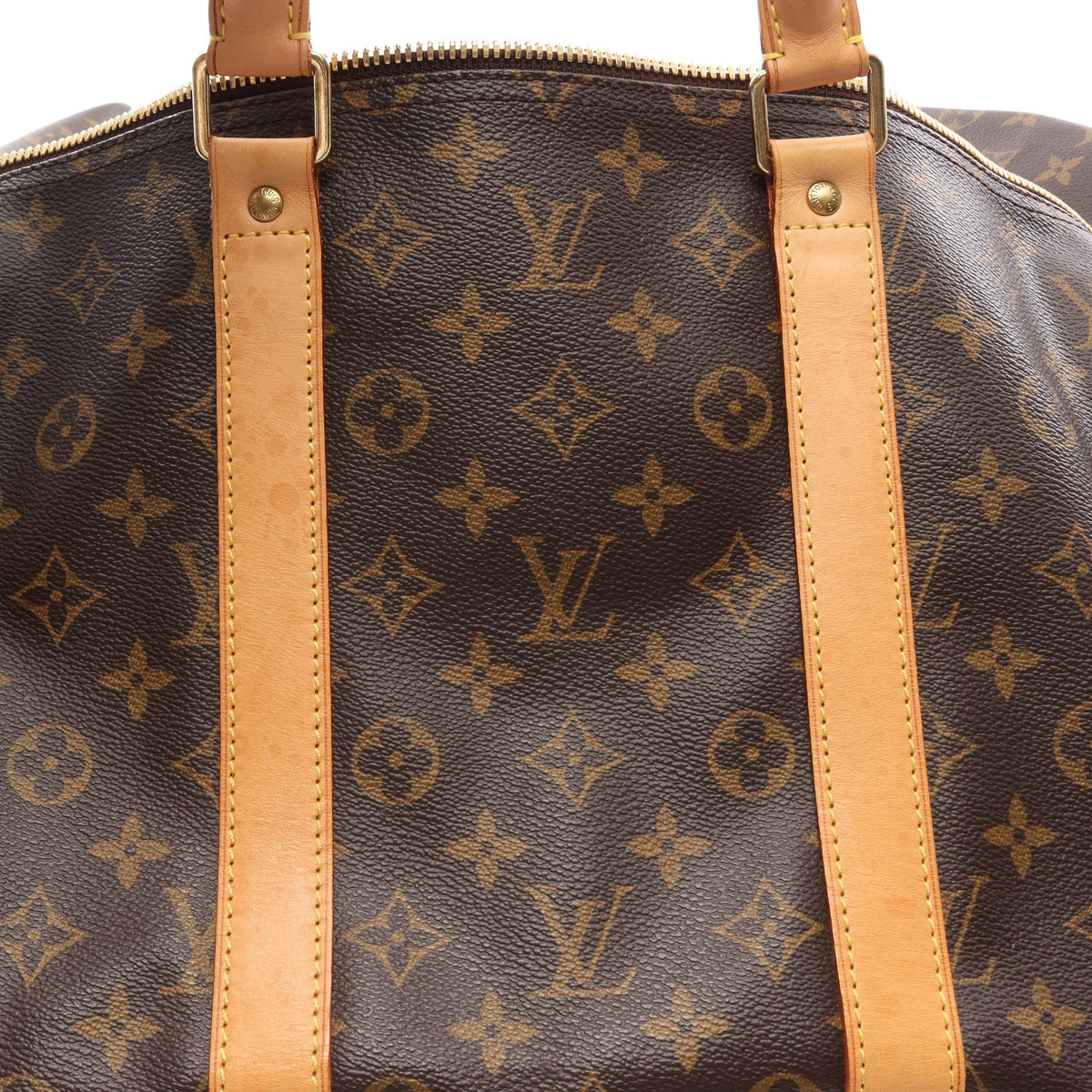 キーポル55 モノグラム ボストンバッグ PVC レザー ブラウン ルイヴィトン バッグ LOUIS VUITTON