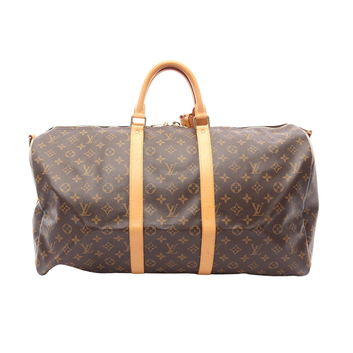 キーポル55 モノグラム ボストンバッグ PVC レザー ブラウン ルイヴィトン バッグ LOUIS VUITTON