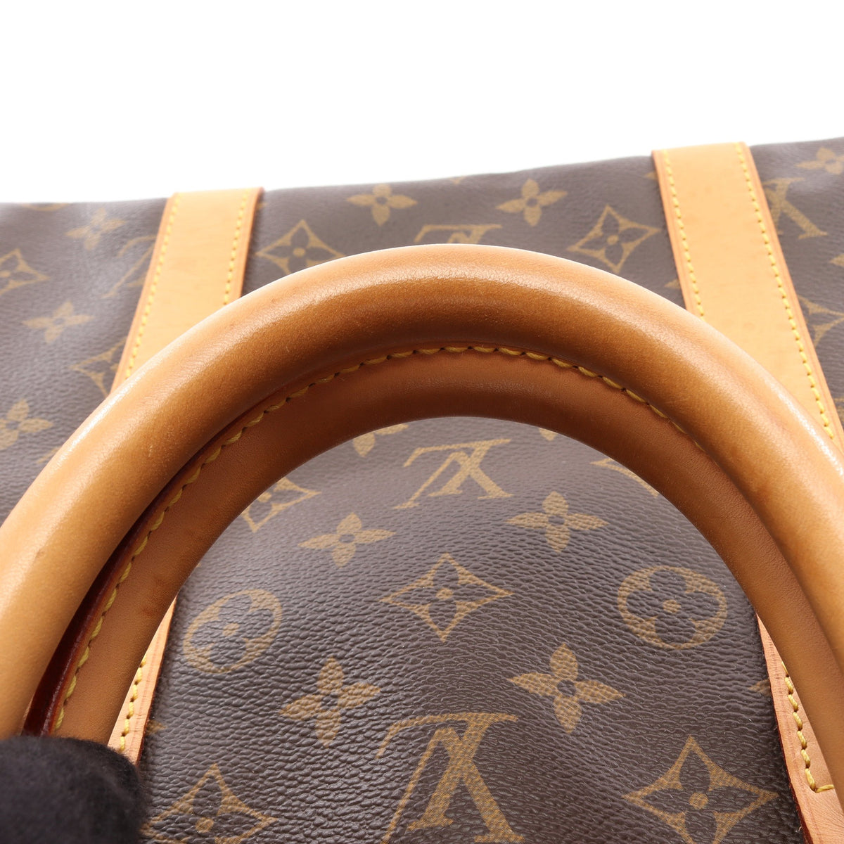 キーポル55 モノグラム ボストンバッグ PVC レザー ブラウン ルイヴィトン バッグ LOUIS VUITTON