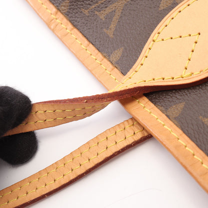 ネヴァーフルMM モノグラム ショルダーバッグ トートバッグ PVC レザー ブラウン ルイヴィトン バッグ LOUIS VUITTON