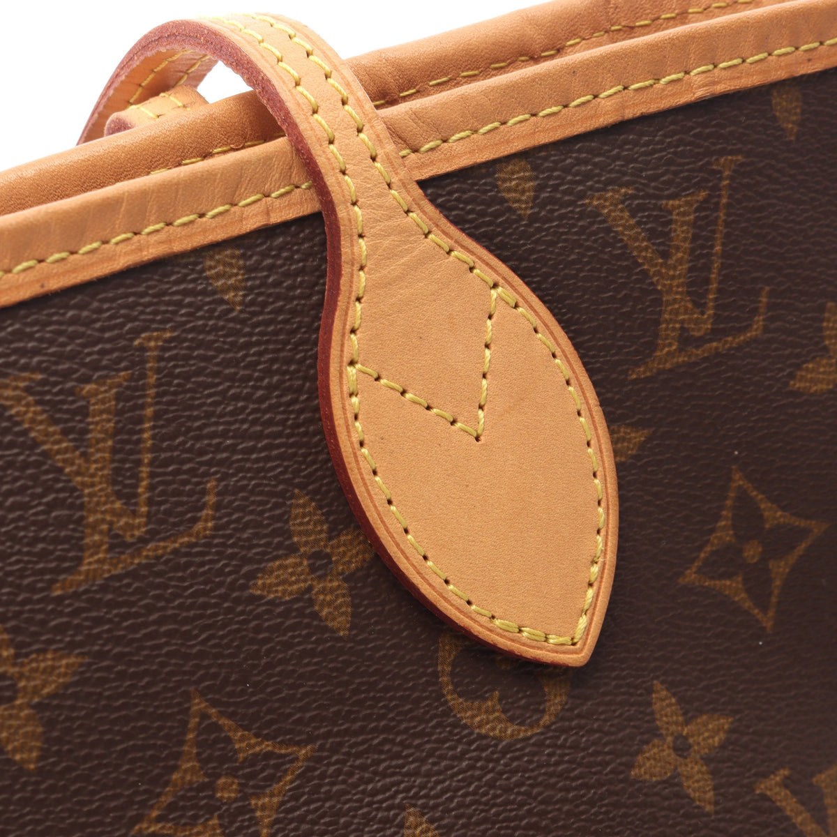 ネヴァーフルMM モノグラム ショルダーバッグ トートバッグ PVC レザー ブラウン ルイヴィトン バッグ LOUIS VUITTON