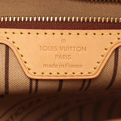 ネヴァーフルMM モノグラム ショルダーバッグ トートバッグ PVC レザー ブラウン ルイヴィトン バッグ LOUIS VUITTON