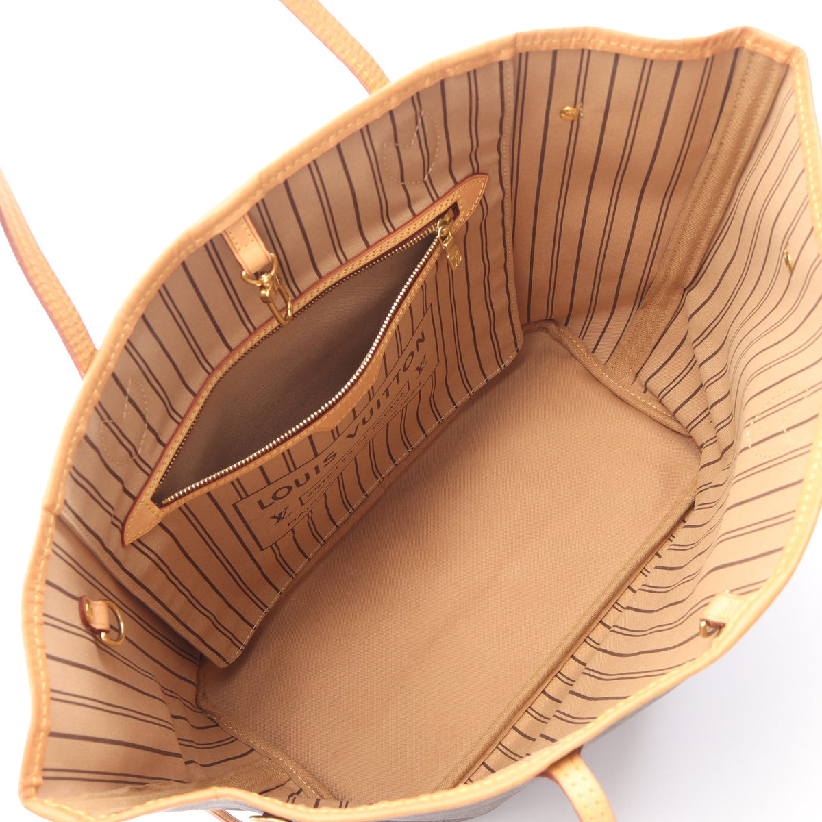 ネヴァーフルMM モノグラム ショルダーバッグ トートバッグ PVC レザー ブラウン ルイヴィトン バッグ LOUIS VUITTON