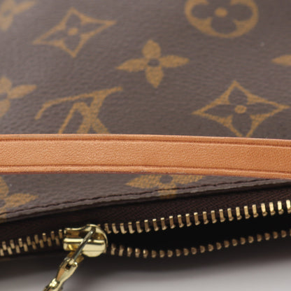 ポシェットアクセソワール モノグラム ハンドバッグ PVC レザー ブラウン ルイヴィトン バッグ LOUIS VUITTON