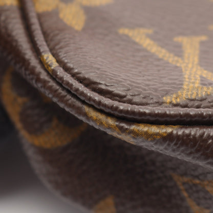 ポシェットアクセソワール モノグラム ハンドバッグ PVC レザー ブラウン ルイヴィトン バッグ LOUIS VUITTON