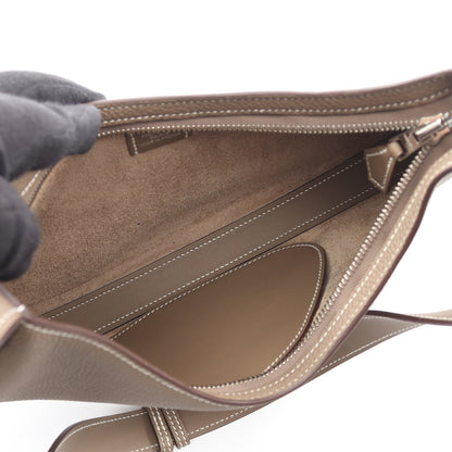 プティ アルソン エトゥープ ショルダーバッグ トゴ ヴォースイフト グレーブラウン シルバー金具 W刻印 エルメス バッグ HERMES