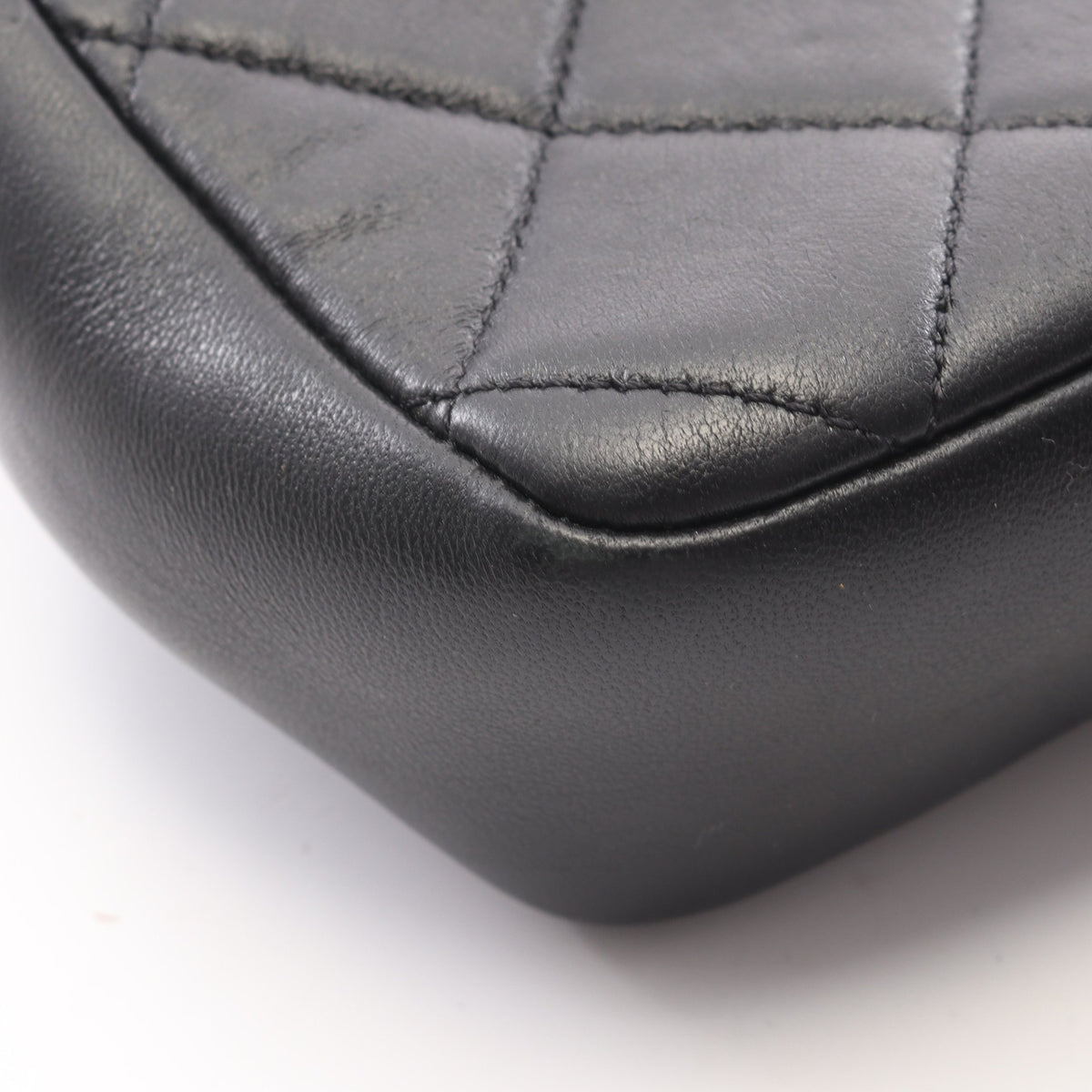 マトラッセ 2WAY チェーンショルダーバッグ ラムスキン ブラック ゴールド金具 シャネル バッグ CHANEL