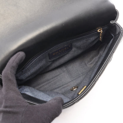 マトラッセ 2WAY チェーンショルダーバッグ ラムスキン ブラック ゴールド金具 シャネル バッグ CHANEL