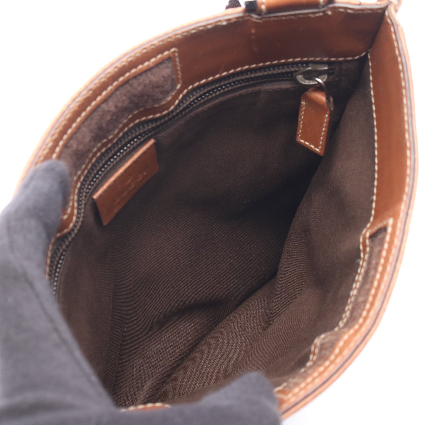 グッチシマ ショルダーバッグ レザー ブラウン グッチ