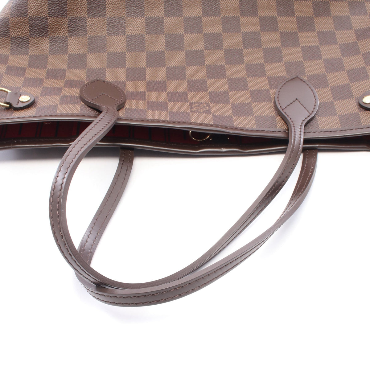 ネヴァーフルPM ダミエエベヌ ハンドバッグ トートバッグ PVC レザー ブラウン ルイヴィトン バッグ LOUIS VUITTON