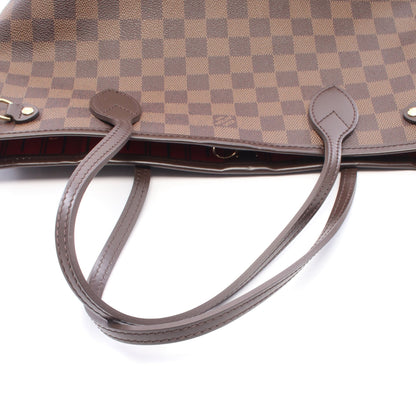 ネヴァーフルPM ダミエエベヌ ハンドバッグ トートバッグ PVC レザー ブラウン ルイヴィトン バッグ LOUIS VUITTON
