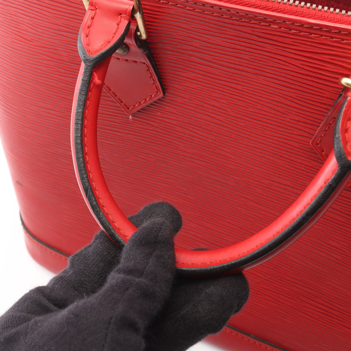 アルマ エピ カスティリアンレッド ハンドバッグ レザー レッド ルイヴィトン バッグ LOUIS VUITTON
