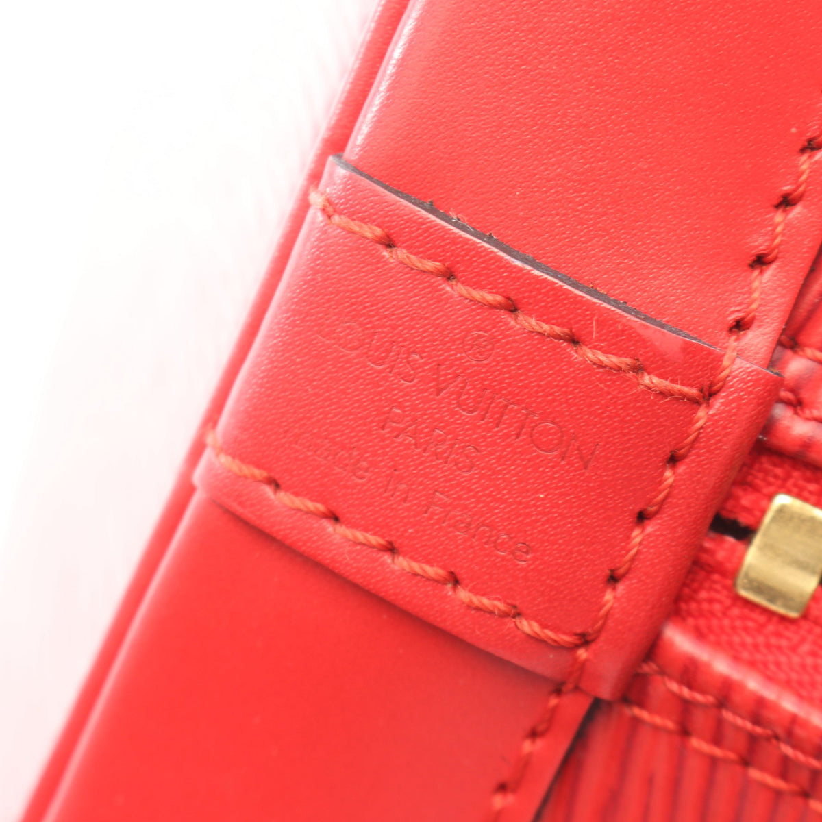アルマ エピ カスティリアンレッド ハンドバッグ レザー レッド ルイヴィトン バッグ LOUIS VUITTON