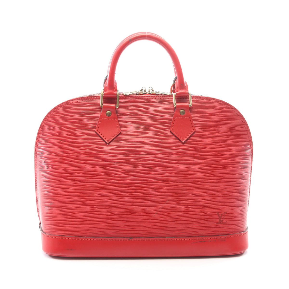 アルマ エピ カスティリアンレッド ハンドバッグ レザー レッド ルイヴィトン バッグ LOUIS VUITTON