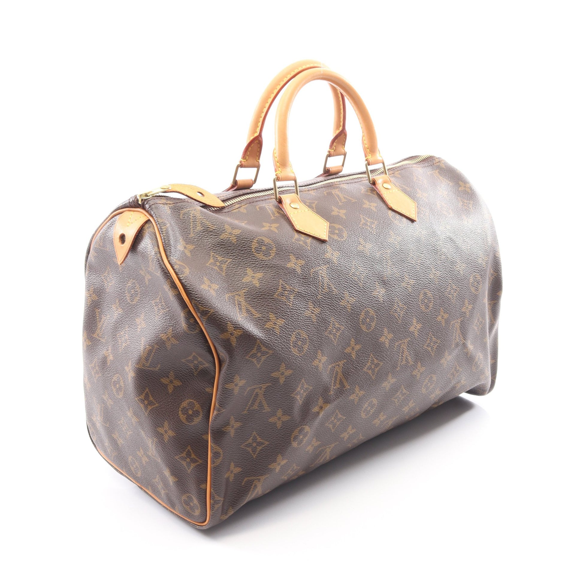 スピーディ40 モノグラム ハンドバッグ PVC レザー ブラウン ルイヴィトン バッグ LOUIS VUITTON