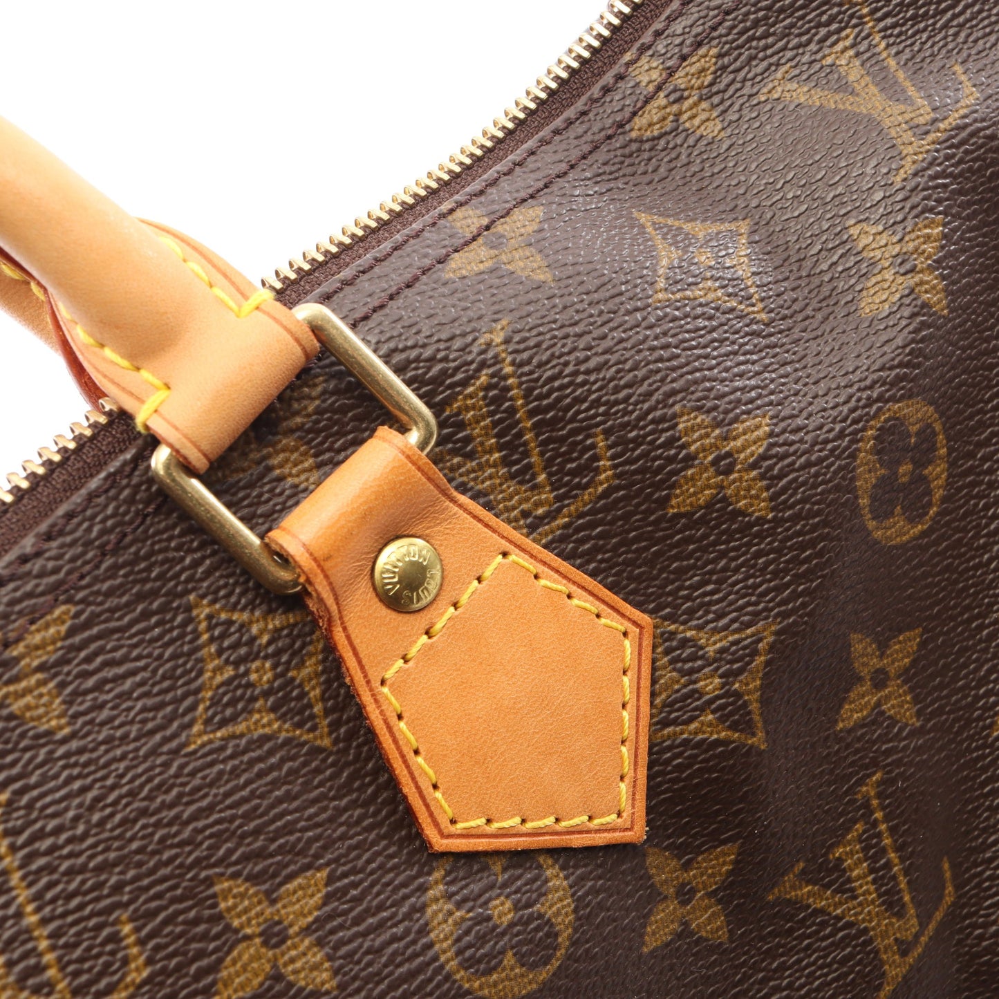 スピーディ40 モノグラム ハンドバッグ PVC レザー ブラウン ルイヴィトン バッグ LOUIS VUITTON